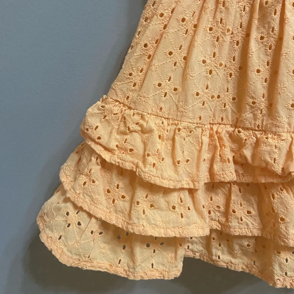 Rachel Zoe X Janie and Jack Eyelet Tiered Ruffle Dress, Size 2T